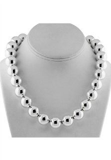 Tiffany & Co. Sterling Silver 16 mm Bead Necklace: Jewelry