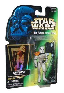 Star Wars The Power of The Force Sandtrooper With Heavy Blaster Rifle: Toys & Games