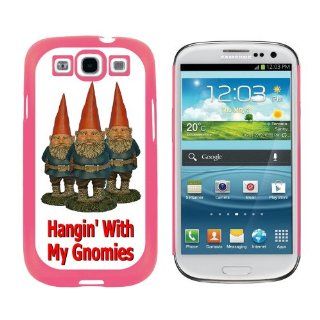 Hangin With My Gnomies   Hanging Gnomes   Snap On Hard Protective Case for Samsung Galaxy S3   Pink: Cell Phones & Accessories