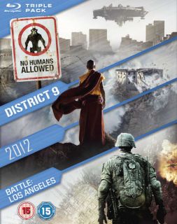 2012 / Battle: Los Angeles / District 9      Blu ray