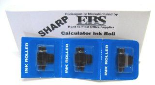 Sharp Calculator Black and Red Ink Roll Replaces EA772R ***FRESH PACKAGE OF THREE(3) Ink Rolls: Electronics