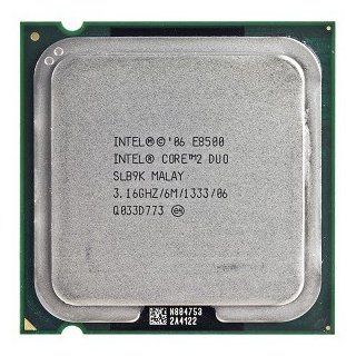 Intel Core 2 Duo E8500 3.16GHz 1333MHz 6MB Socket 775 Dual Core CPU: Computers & Accessories
