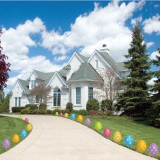 Easter Egg Pathway Markers   Easter Yard Decorations   Prints