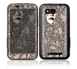 Motorola Defy Decal Phone Skin Decorative Sticker w/ Matching Wallpaper   Entangled: Cell Phones & Accessories