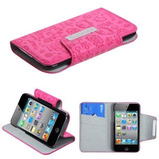 Fits Apple iPod Touch 4 (4th Generation) Snap on Cover Little Cute Angel Hot Pink Book Style MyJacket Wallet (with card slot) (762) (does NOT fit iPod Touch 1st, 2nd, 3rd or 5th generations): Cell Phones & Accessories