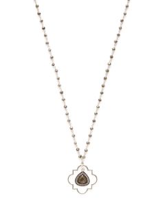Pyrite & Labradorite Beaded Pendant Necklace by Soixante Neuf