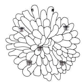 Calendula Flower Wall Sconce Candle Holder
