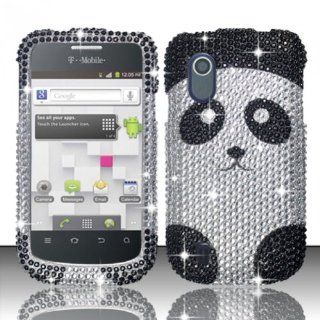 For ZTE Concord V768 (T Mobile) Full Diamond Design   Panda Bear FPD: Cell Phones & Accessories