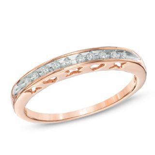 anniversary band in 10k rose gold orig $ 199 00 now $ 169 15 ring size