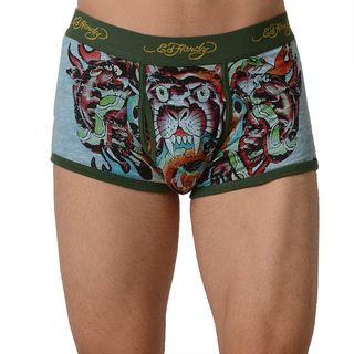Ed Hardy Mens Army Jungle Collage Premium Trunks