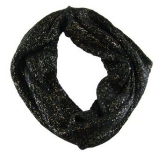 Give A Little Shimmer Infinity Scarf, Black