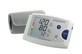 LifeSource UA 787EJ Quick Response Auto Inflate Blood Pressure Monitor with Easy Fit Cuff, Pressure Rating Indicator and AC Adapter Health & Personal Care
