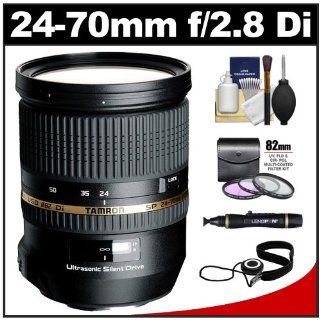 Tamron 24 70mm f/2.8 Di USD SP Zoom Lens with 3 (UV/FLD/CPL) Filters + Accessory Kit for Sony Alpha DSLR SLT A37, A55, A57, A65, A77, A99 Digital SLR Cameras : Camera And Camcorder Lens Bundles : Camera & Photo