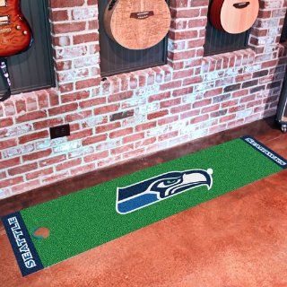 Fan Mats 9029 NFL   Seattle Seahawks 18" x 72" Putting Green Mat : Area Rugs : Sports & Outdoors