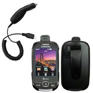 Holster Case w/ Ratcheting Belt Clip & Car Charger for Samsung Flight SGH A797: Cell Phones & Accessories