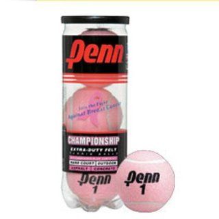 Penn Pink Championship XD Tennis Balls (Single Can) : Sports & Outdoors