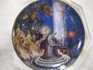 The Dragon Master Collectible Plate by Myles Pinkney from The Franklin Mint Heirloom Recommendation Royal Dalton Limited Edition Fine Bone China Plate Number HC6535: Toys & Games