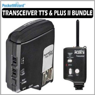 PocketWizard 801 150 (801150) FLEXTT5 Transceiver for Canon TTL Flashes Bundle With PocketWizard 801125 Plus II Transceiver/Relay Radio Slave : On Camera Shoe Mount Flashes : Camera & Photo