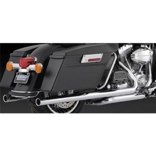 Vance & Hines Chrome Big Shot Duals Exhaust System For Harley Davidson FLHTC/FLHT/FLHTCU/Road Glide   FLTR/Road King   FLHR/FLHRC/FLHX 2009   17927: Automotive
