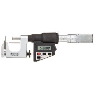 Starrett 790AFL 1 LCD Multi Anvil Micrometer, Friction Thimble, Lock Nut, 0 1" Range, 0.00005" Graduation: Outside Micrometers: Industrial & Scientific