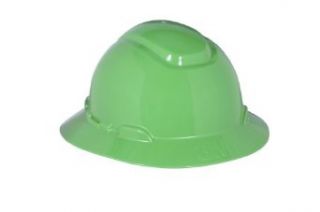 3M Full Brim Hard Hat H 804R, 4 Point Ratchet Suspension, Green: Hardhats: Industrial & Scientific