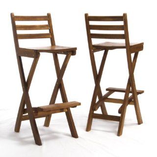 Atlantic Foldable Outdoor Wood Bar Stool : Outdoor And Patio Furniture Sets : Patio, Lawn & Garden