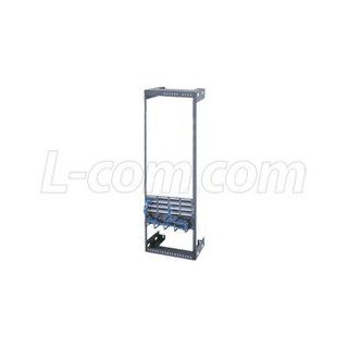 Wall Mount Open Frame Rack Rack Spaces: 52 1/2" H (30U Space), Depth: 18": Musical Instruments