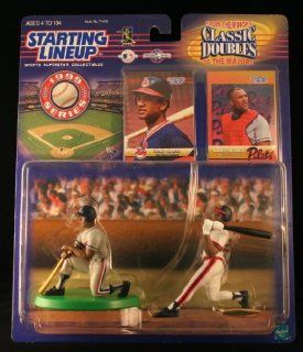 SANDY ALOMAR / CLEVELAND INDIANS & SANDY ALOMAR / WICHITA PILOTS 1999 MLB Classic Doubles * From The Minors To The Majors Series * Starting Lineup Action Figures & Exclusive Collector Trading Cards: Toys & Games