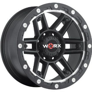 Worx Tank 20 Black Wheel / Rim 8x6.5 with a  12mm Offset and a 125.2 Hub Bore. Partnumber 804 2981SB12: Automotive