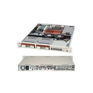 Supermicro Case CSE 811TQ 280B DIST Black Rackmount 1U Short Depth Chassis UP Single 80 1fixedHDD REV K with 280W Power Supply: Computers & Accessories