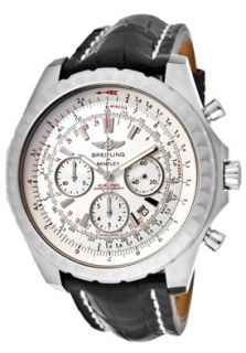 Breitling A2536513/G675 CT  Watches,Mens Breitling For Bentley Automatic/Mechanical Chrono Silver Storm Dial Black Crocodile, Chronograph Breitling Automatic Watches