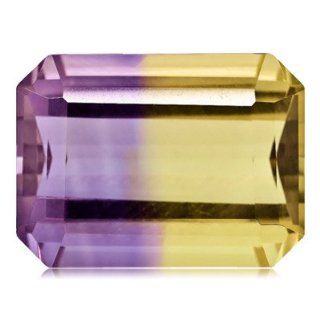 10.35 Cts of 15x11 mm AA Emerald Cut Bolivian Ametrine ( 1 pc ) Loose Gemstone: Jewelry