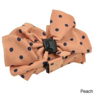 Kate Marie Kate Marie Wanda Polka Dot Pinch clip Bow Pink Size One Size Fits Most