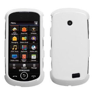 Ivory White Protector Case Phone Cover for Samsung Solstice II (SGH A817) Cell Phones & Accessories