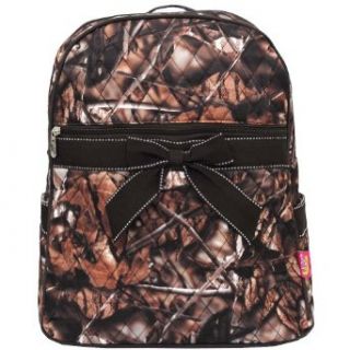 Quilted Natural Camo Backpack Brown: Clothing