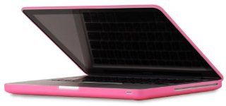 Speck Products MB13AU SAT PNK MacBook 13 inch Aluminum Unibody/Black Keyboard See Thru Satin Soft Touch Hard Shell Case (Pink): Electronics