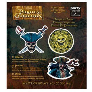 Pirates of the Caribbean Tattoo Favors   4 Count: Toys & Games