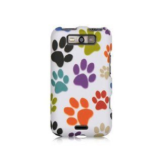 White Dog Paws Hard Cover Case for LG Connect 4G MS840 Viper LS840: Cell Phones & Accessories