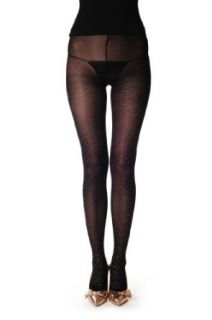Gold & Silver Glitter   Black Opaque Pantyhose (Tights) at  Womens Clothing store: