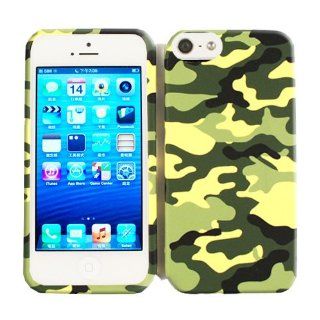 Camo Yellow and Green Camouflage Hunter Snap on Cover Faceplate for Samsung Galaxy S3, SIII, i747.: Cell Phones & Accessories
