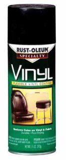 RUST OLEUM 1909 830 VINYL SPRAY PAINT (pack of 6) : Rust Oleum Vinyl Black Paint : Patio, Lawn & Garden