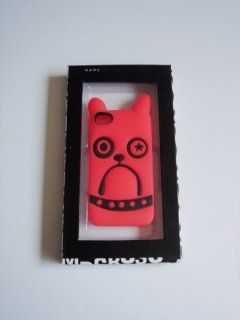 Cartoon Animal Neon Red Dog Soft Silicone Case for iPhone 4/4s: Cell Phones & Accessories