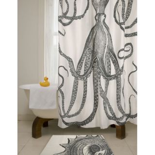 Thomas Paul Bath Octopus Shower Curtain in Charcoal SC105 CHR