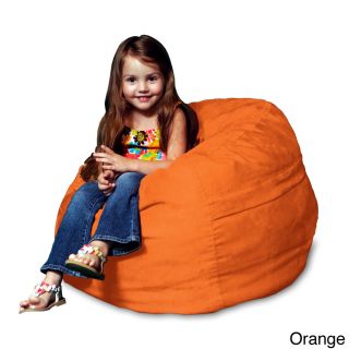 Theater Sacks Llc Theater Sack Kids Mini Sack Bean Bag Chair In Plush Microsuede Orange Size Small