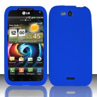 Blue Silicon Case for LG LG Connect 4G MS840 / Viper 4G LS840: Cell Phones & Accessories