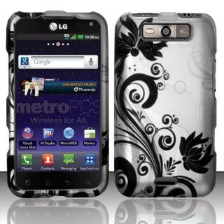 LG Connect 4G MS840 / LG Viper 4G LS840 Case (MetroPCS / Sprint) Sensational Flower Hard Cover Protector with Free Car Charger + Gift Box By Tech Accessories: Cell Phones & Accessories
