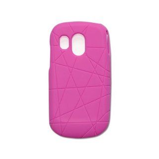 Fashionable Perfect Fit Soft Silicon Gel Protector Skin Cover (Faceplate/Snap On) Rubber Cell Phone Case with Screen Protector for Samsung SCH R860 Caliber MetroPCS   Hot Pink: Cell Phones & Accessories