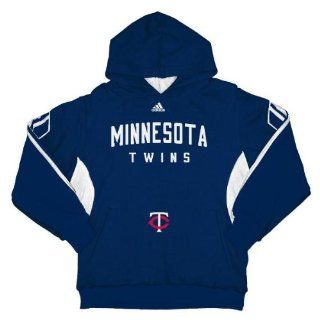 Minnesota Twins Youth Adidas Navy 3 Stripe Hooded Sweatshirt : Sports Related Merchandise : Sports & Outdoors