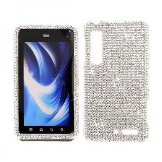 Silver BLING COVER CASE SKIN 4 Motorola DROID 3 XT862: Cell Phones & Accessories