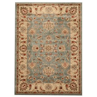 Eorc Light Blue Traditional Allover Rug (53 X 73)